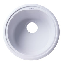 Load image into Gallery viewer, ALFI brand AB1717DI-W White 17&quot; Drop-In Round Granite Composite Kitchen Prep Sink
