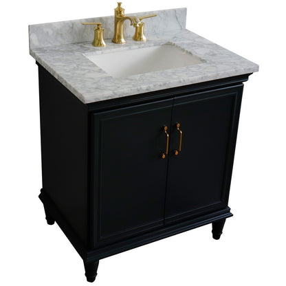 Bellaterra 31" Wood Single Vanity w/ Counter Top and Sink 400800-31-DG-WMR