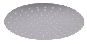 ALFI brand RAIN128-BSS 12" Oval Brushed Solid Stainless Steel Ultra Thin Rain Shower Head