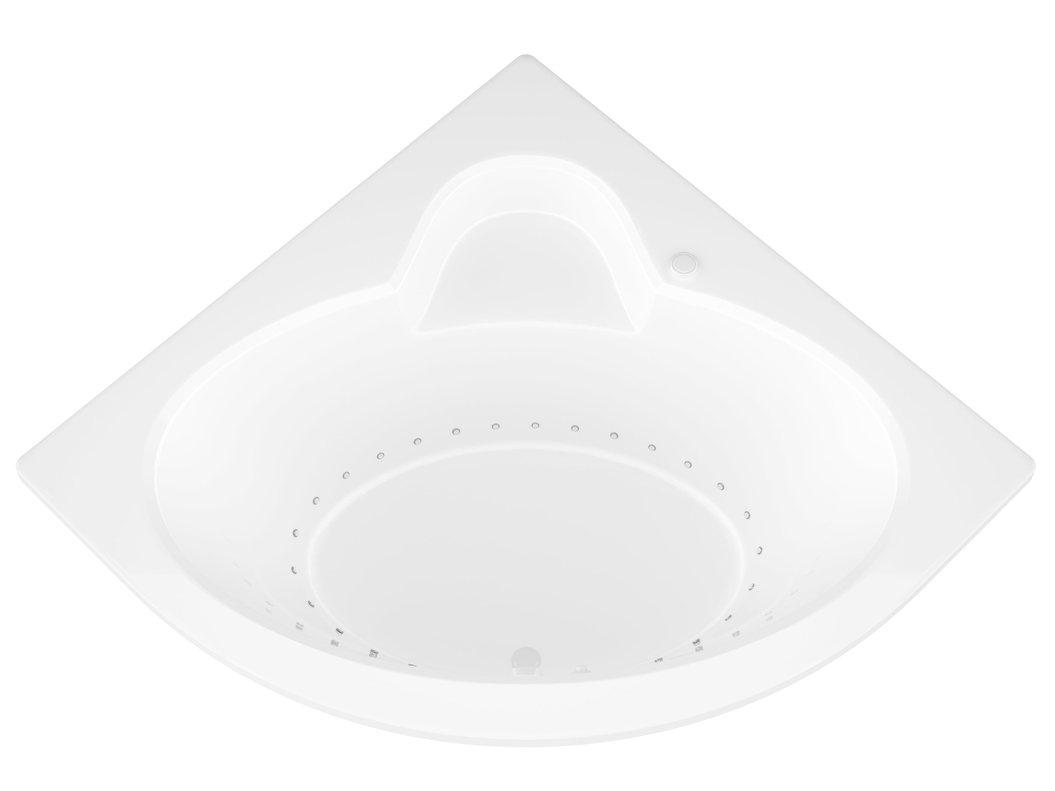 Atlantis Whirlpools Alexandria 60 x 60 Corner Air Jetted Bathtub