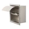 Load image into Gallery viewer, ALFI brand ABTP77-BSS Brushed Stainless Steel Recessed Toilet Paper Holder with Cover