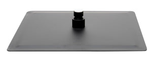ALFI brand RAIN12S-BM Matte Black Stainless Steel 12" Square Ultra-Thin Rain Shower Head