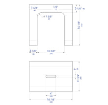 Load image into Gallery viewer, ALFI brand ABST99 White Matte Solid Surface Resin Bathroom / Shower Stool