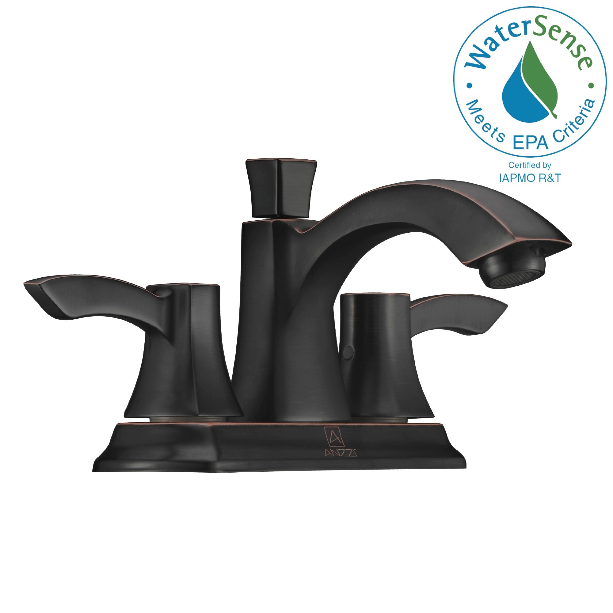 Vista Series 4 in. Centerset 2-Handle Mid-Arc Bathroom Faucet