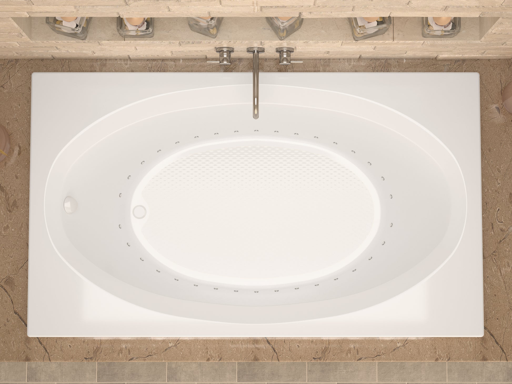 Atlantis Whirlpools Vogue 43 x 84 Rectangular Soaking Bathtub 4384VS