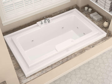Atlantis Whirlpools Infinity 46 x 78 Endless Flow Whirlpool Jetted Bathtub