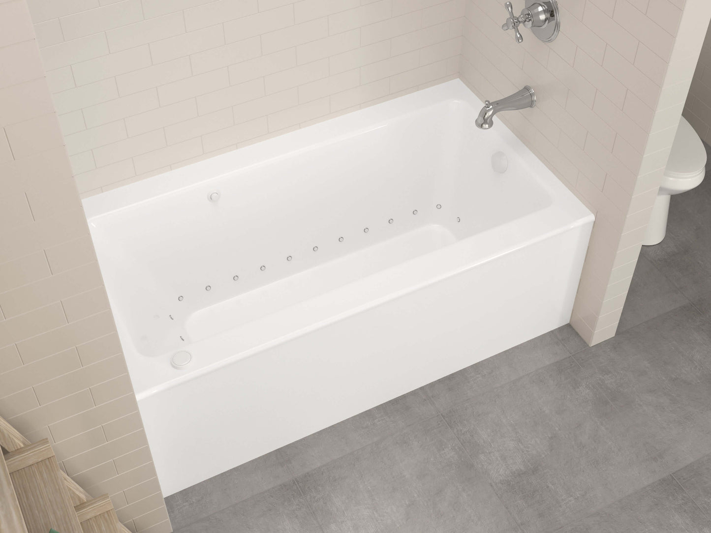 Atlantis Whirlpools Soho 30 x 60 Front Skirted Air Massage Tub