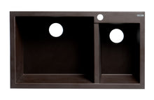 Load image into Gallery viewer, ALFI brand AB3319DI-C Chocolate 34&quot; Double Bowl Drop In Granite Composite Kitchen Sink