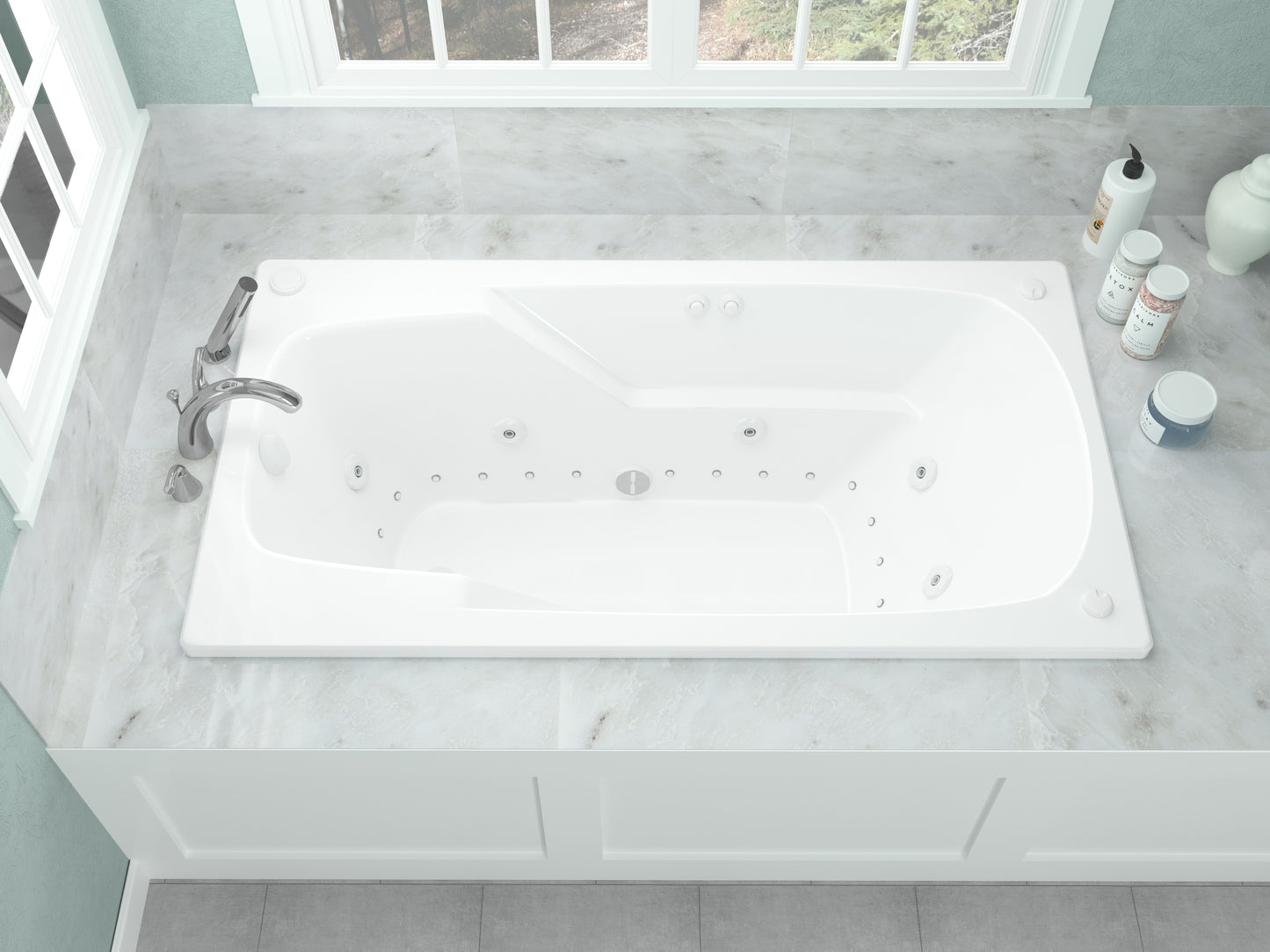 Atlantis Whirlpools Eros 32 x 60 Rectangular Air & Whirlpool Jetted Bathtub