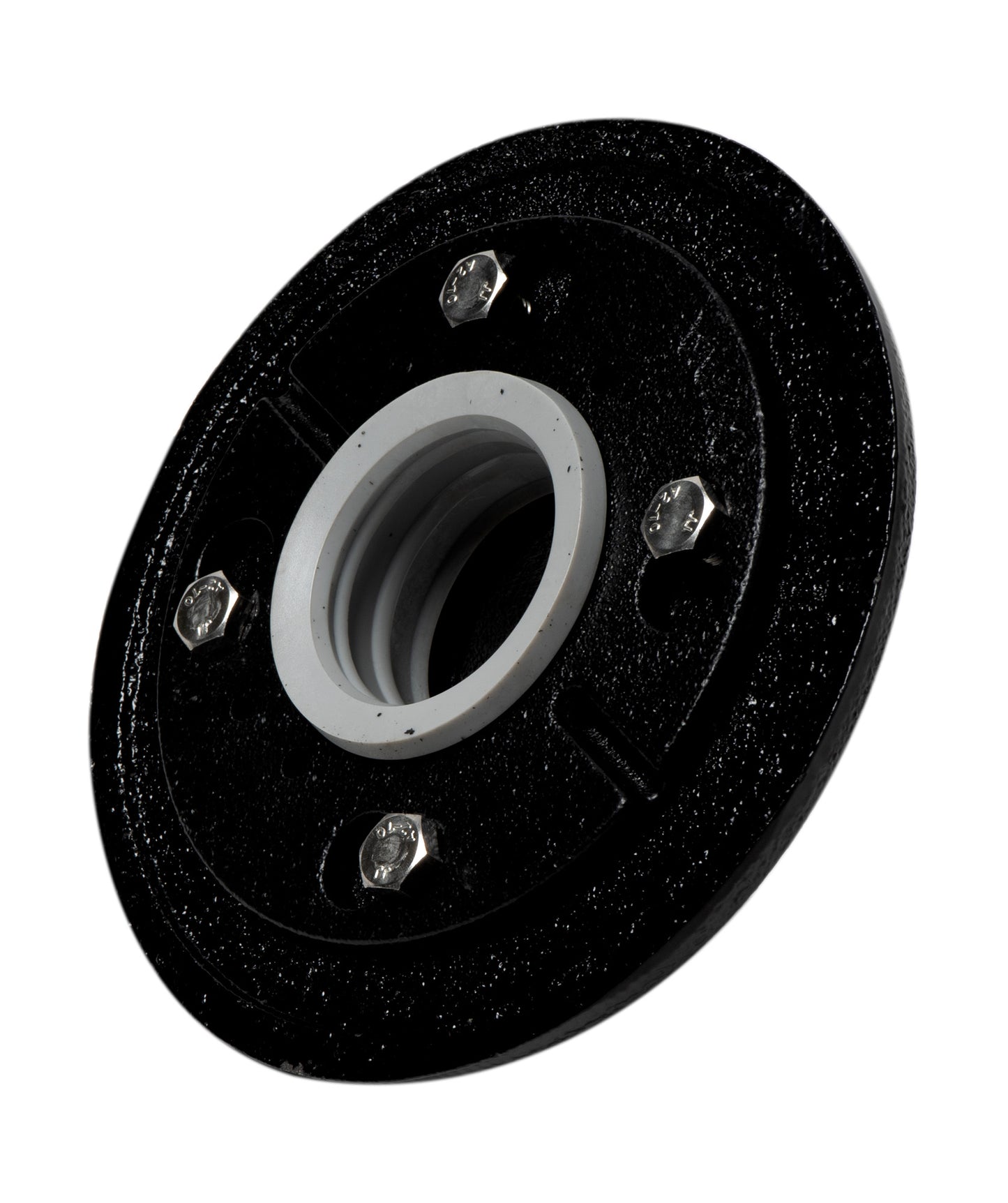 ALFI brand ABDB55CI Cast Iron Shower Drain Base with Rubber Fitting