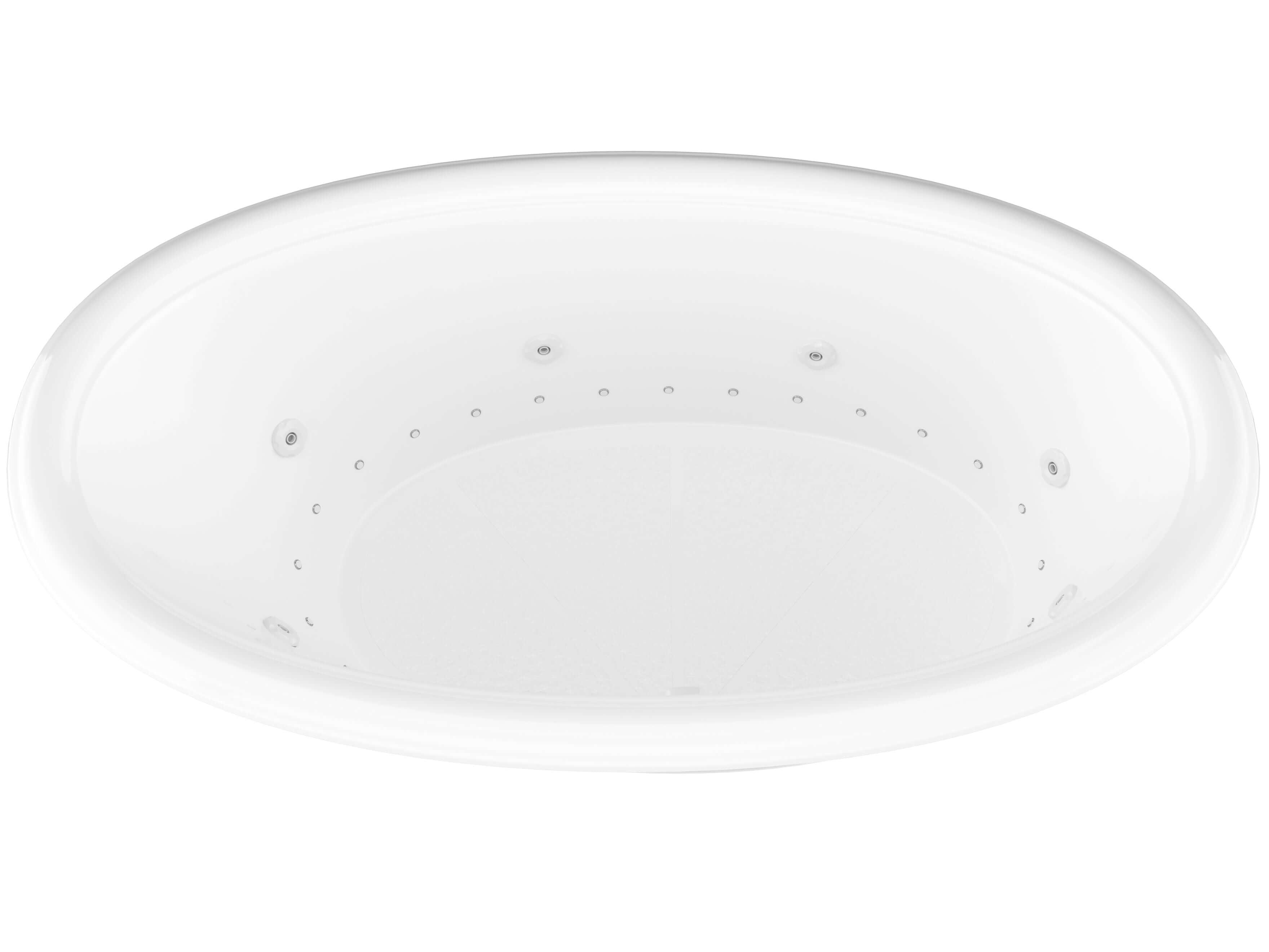 Atlantis Whirlpools Petite Deluxe Series 44 x 78in. Air and Whirlpool Jetted Bathtub in White
