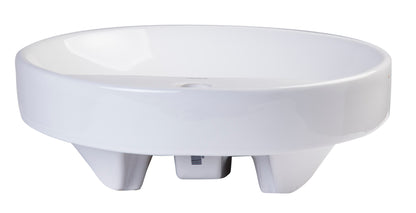 EAGO BA141  18" Oval Ceramic above mount Bathroom Basin Vessel Sink