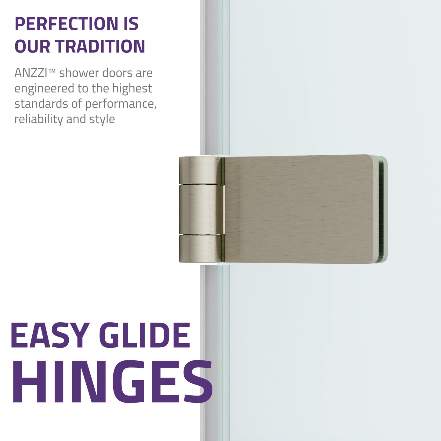 Grand Series 31.5 in. by 56 in. Frameless Hinged Tub Door