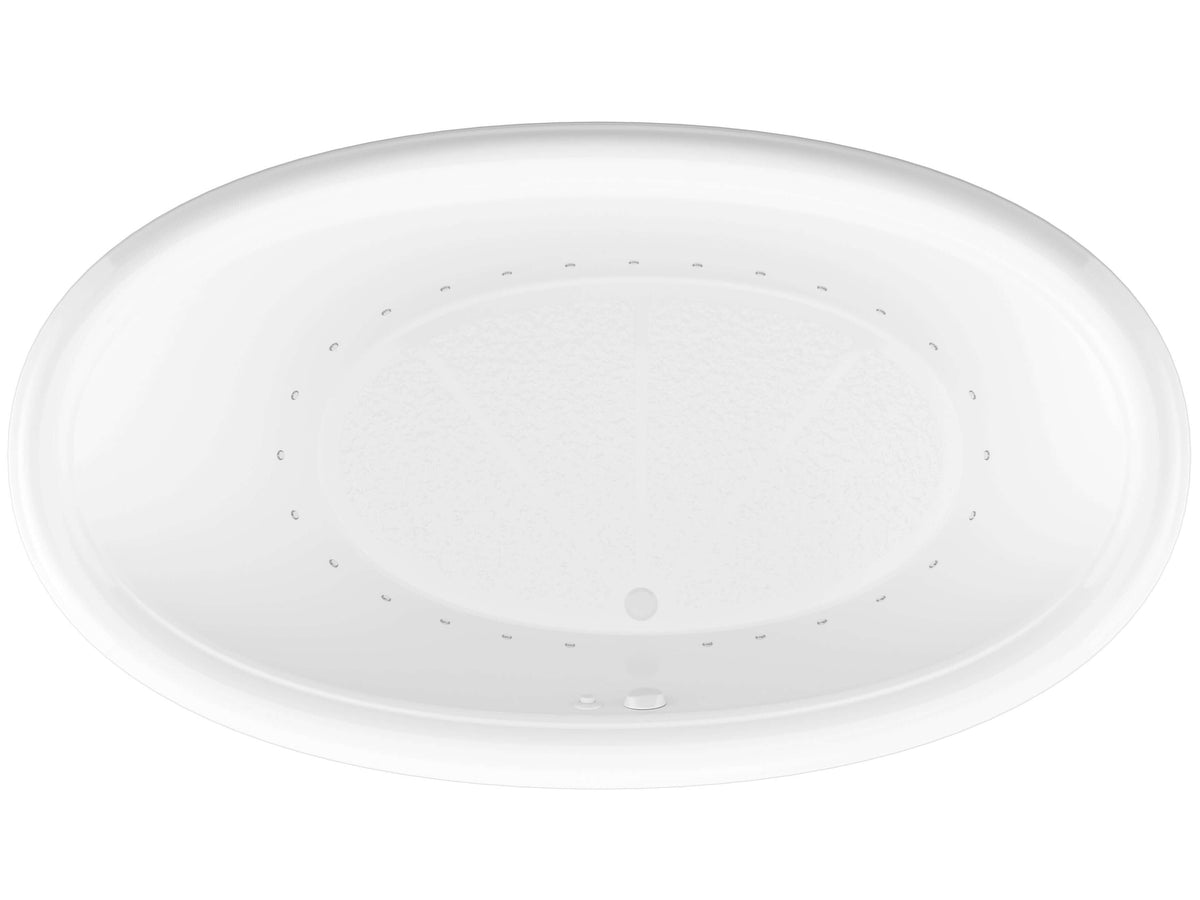 Atlantis Whirlpools Petite 44 x 78 Oval Air Jetted Bathtub