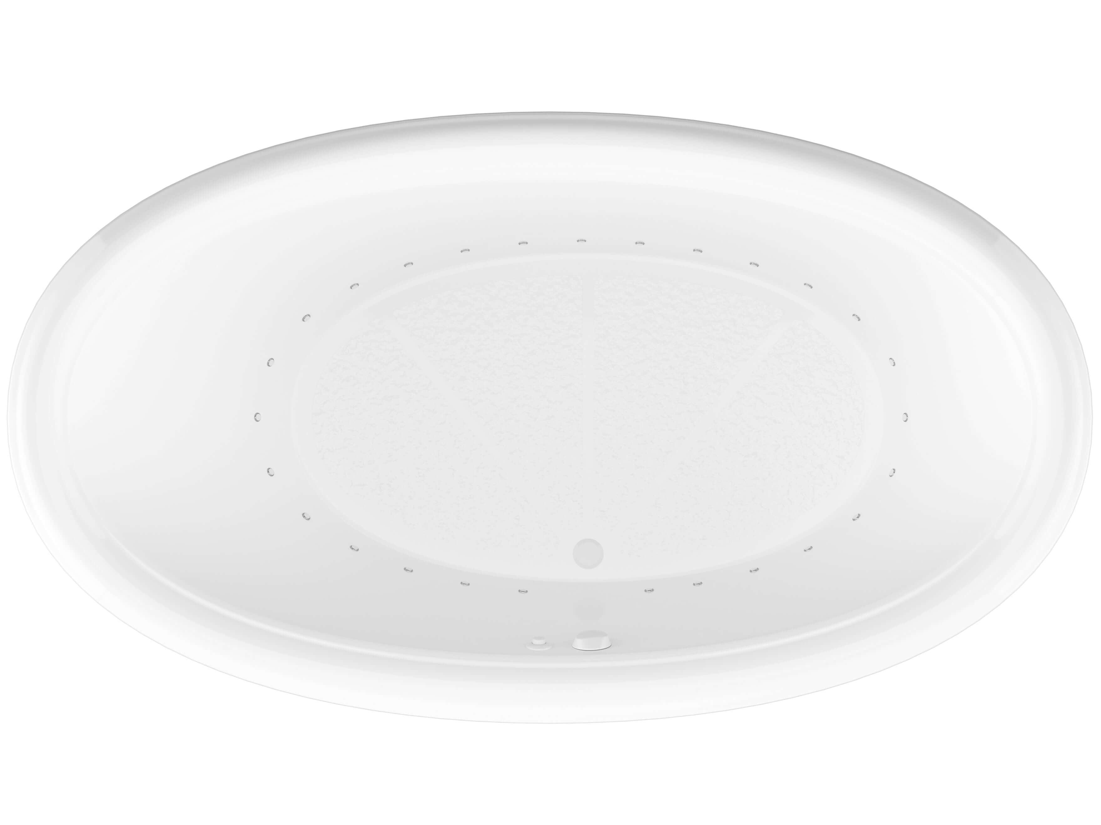 Atlantis Whirlpools Petite 44 x 78 Oval Air Jetted Bathtub