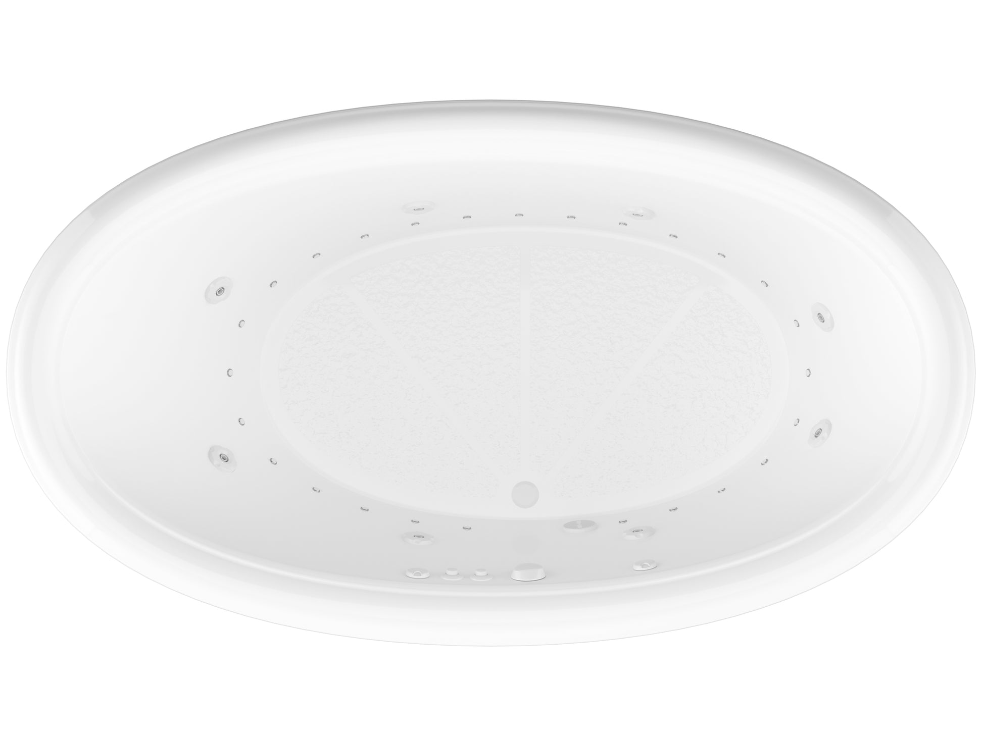 Atlantis Whirlpools Petite 44 x 78 Oval Air & Whirlpool Jetted Bathtub