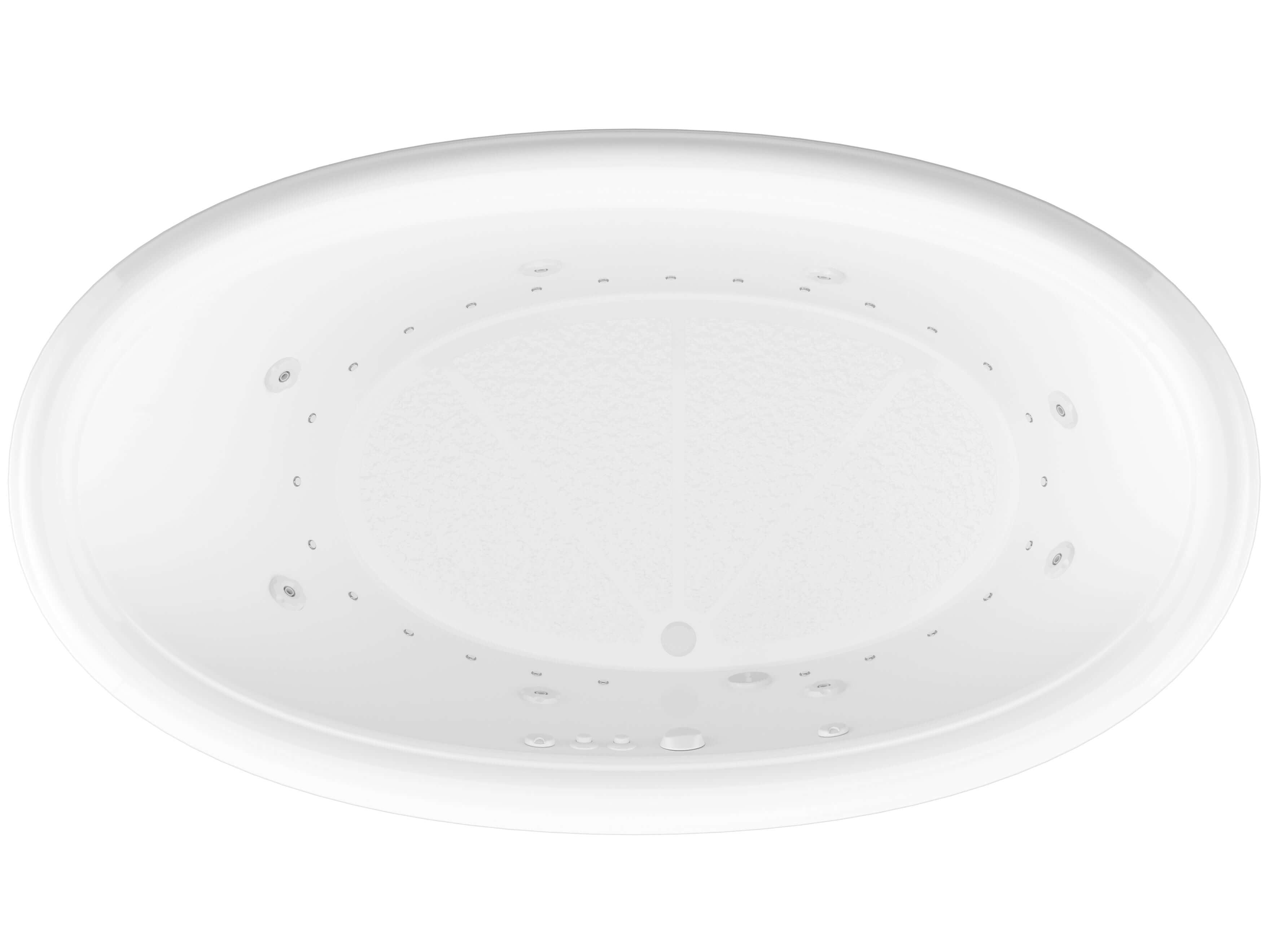 Atlantis Whirlpools Petite 44 x 78 Oval Air & Whirlpool Jetted Bathtub