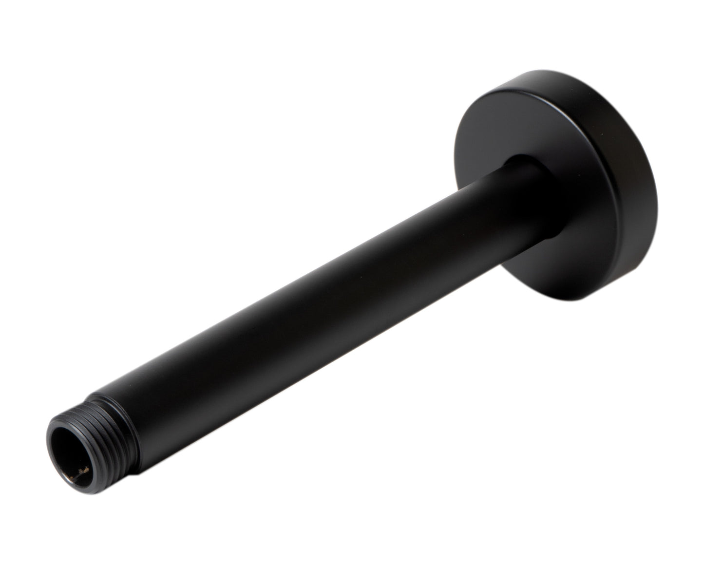 ALFI brand ABSA6R-BM Black Matte 6" Round Ceiling Shower Arm