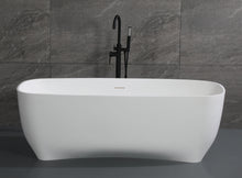 Load image into Gallery viewer, ALFI brand AB9980 67&quot; White Matte Solid Surface Resin Bathtub