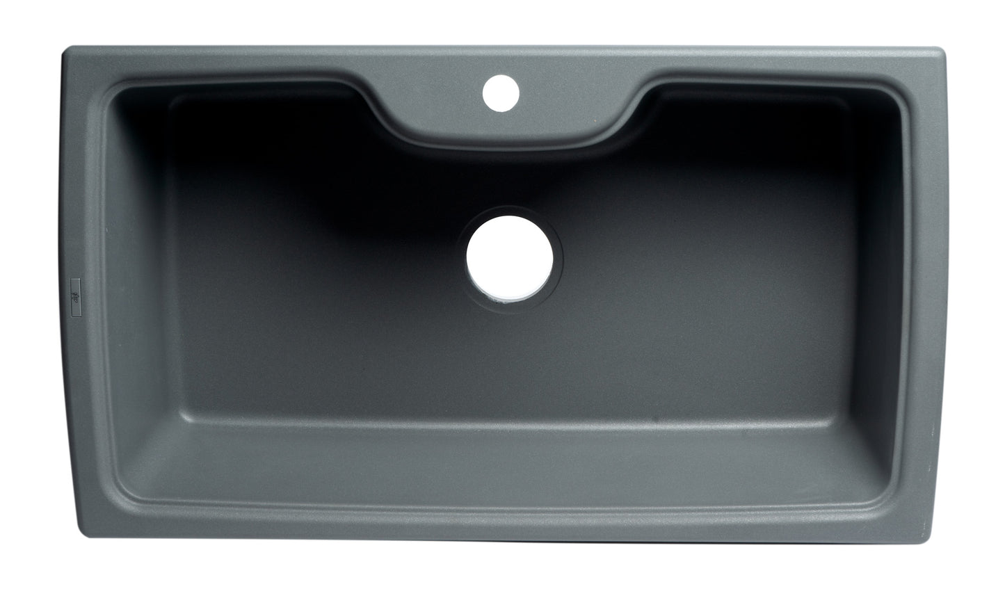 ALFI brand AB3520DI-T Titanium 35" Drop-In Single Bowl Granite Composite Kitchen Sink