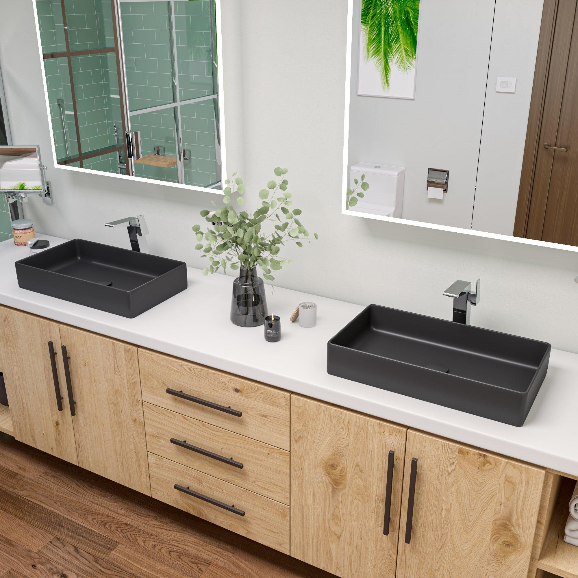 ALFI brand AB1475-PC Polished Chrome Single Hole Tall Bathroom Faucet