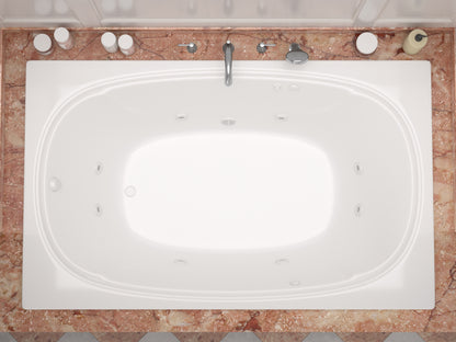 Atlantis Whirlpools Charleston 48 x 72 Rectangular Whirlpool Jetted Bathtub