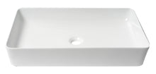 Load image into Gallery viewer, ALFI brand ABC902-W White 24&quot; Modern Rectangular Above Mount Ceramic Sink