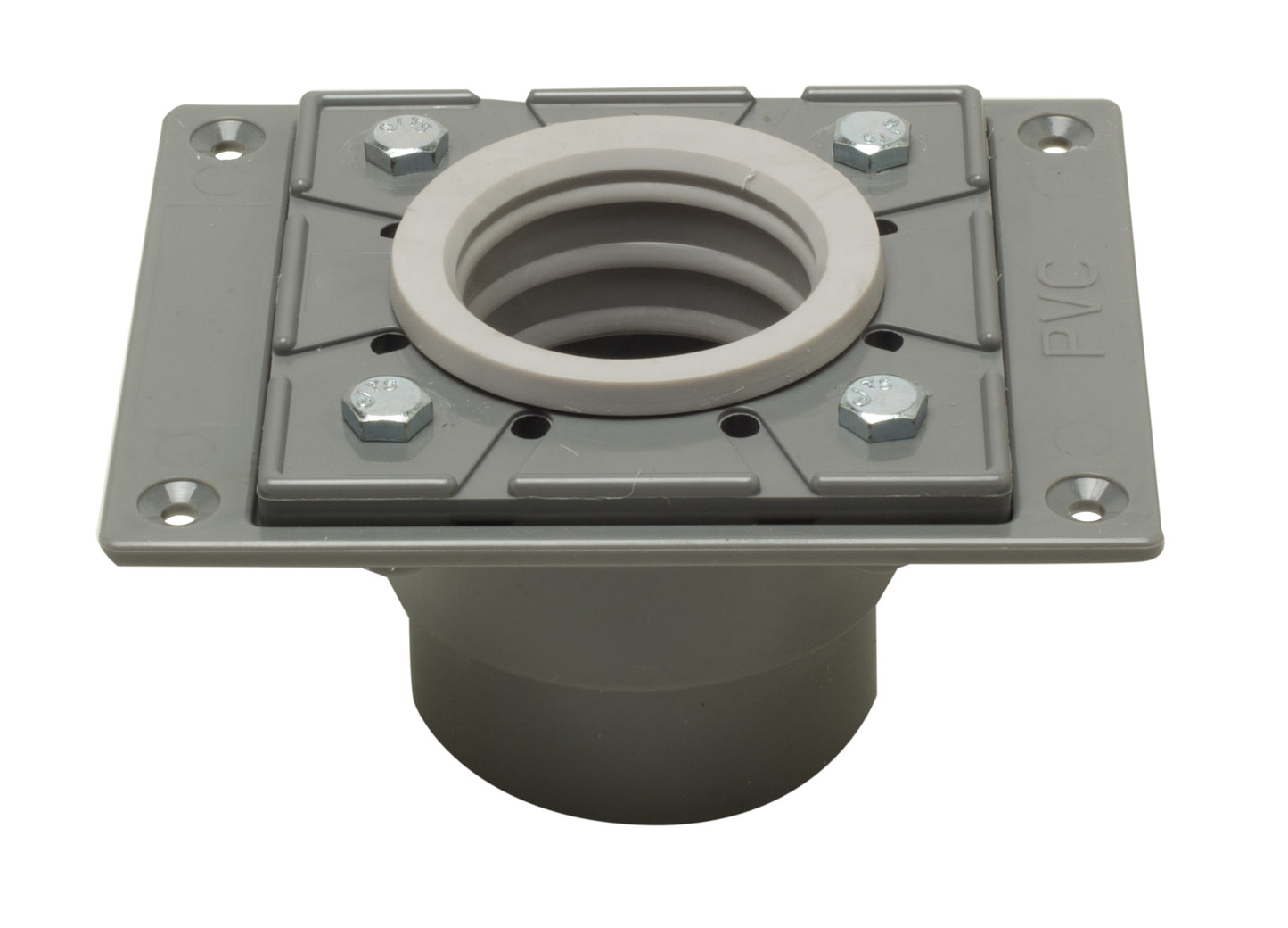 ALFI brand ABDB55 PVC Shower Drain Base with Rubber Fitting