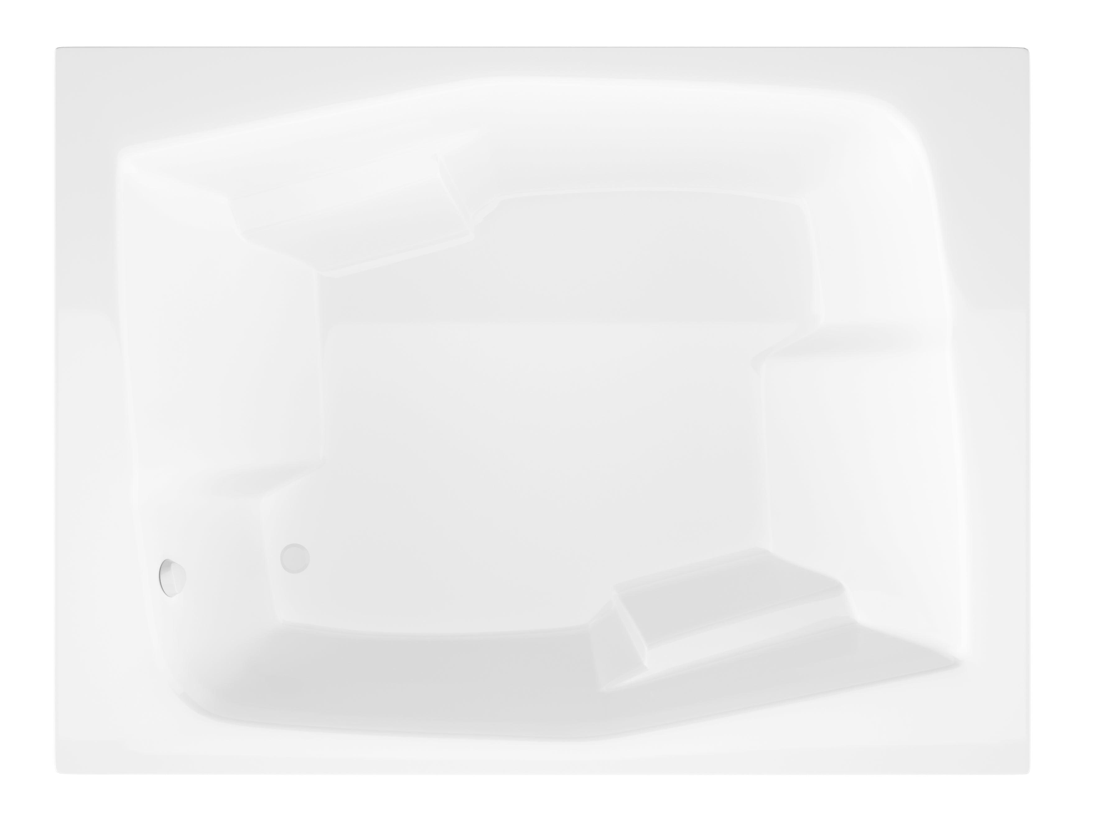Atlantis Whirlpools Caresse 54 x 72 Rectangular Soaking Bathtub 5472CS