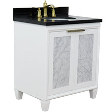 Load image into Gallery viewer, Bellaterra 31&quot; Wood Single Vanity w/ Counter Top and Sink 400990-31-WH-BGO
