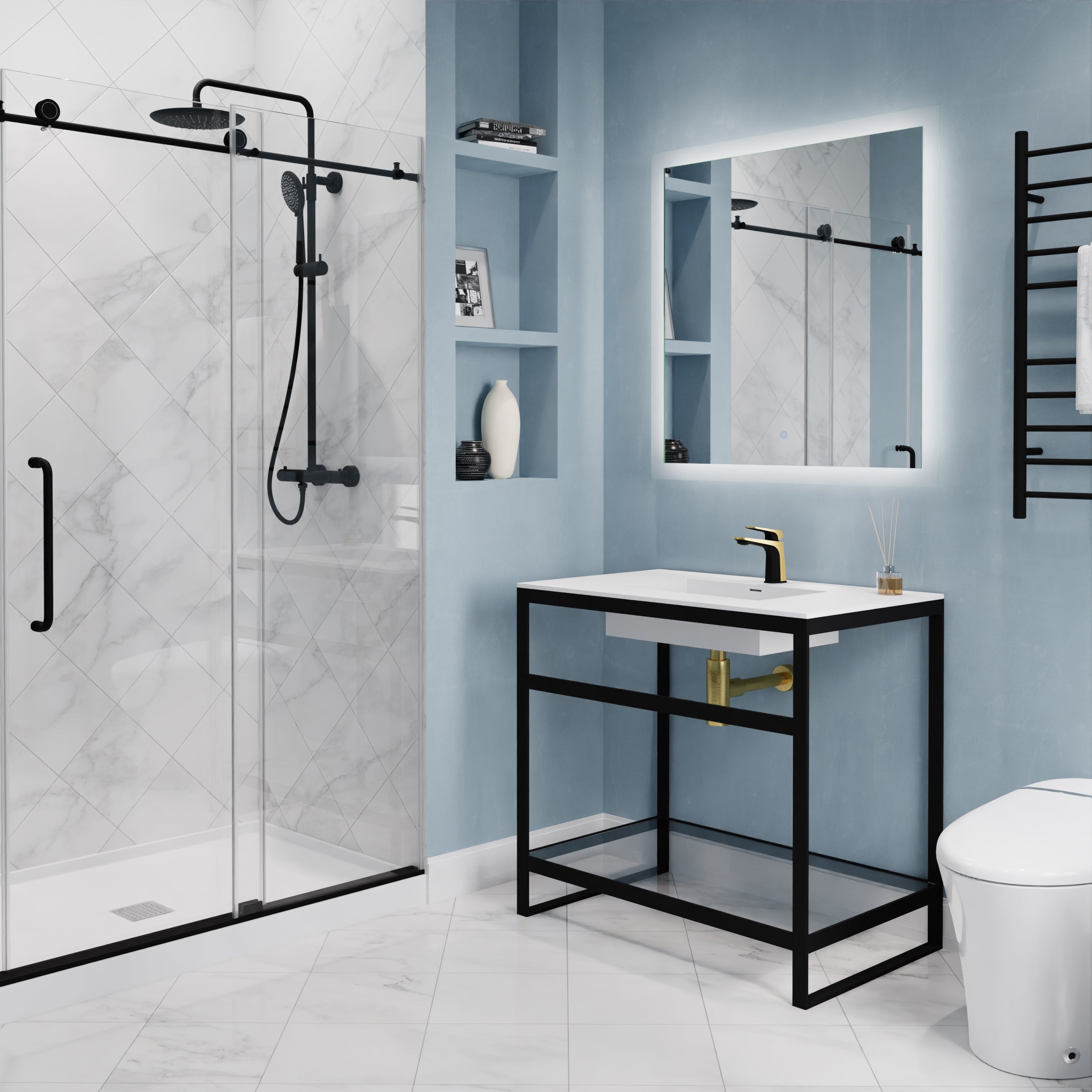 ANZZI Single Handle Single Hole Bathroom Faucet With Pop-up Drain