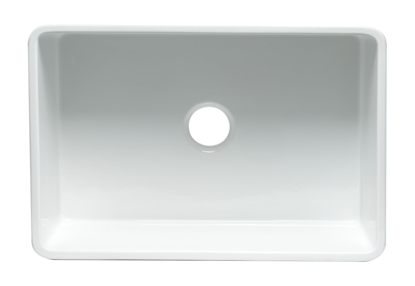 ALFI brand ABTI3020SB Smooth Titanium/Fluted 30 inch Reversible Single Fireclay Farmhouse Kitchen Sink