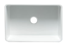 Load image into Gallery viewer, ALFI brand ABTI3020SB Smooth Titanium/Fluted 30 inch Reversible Single Fireclay Farmhouse Kitchen Sink