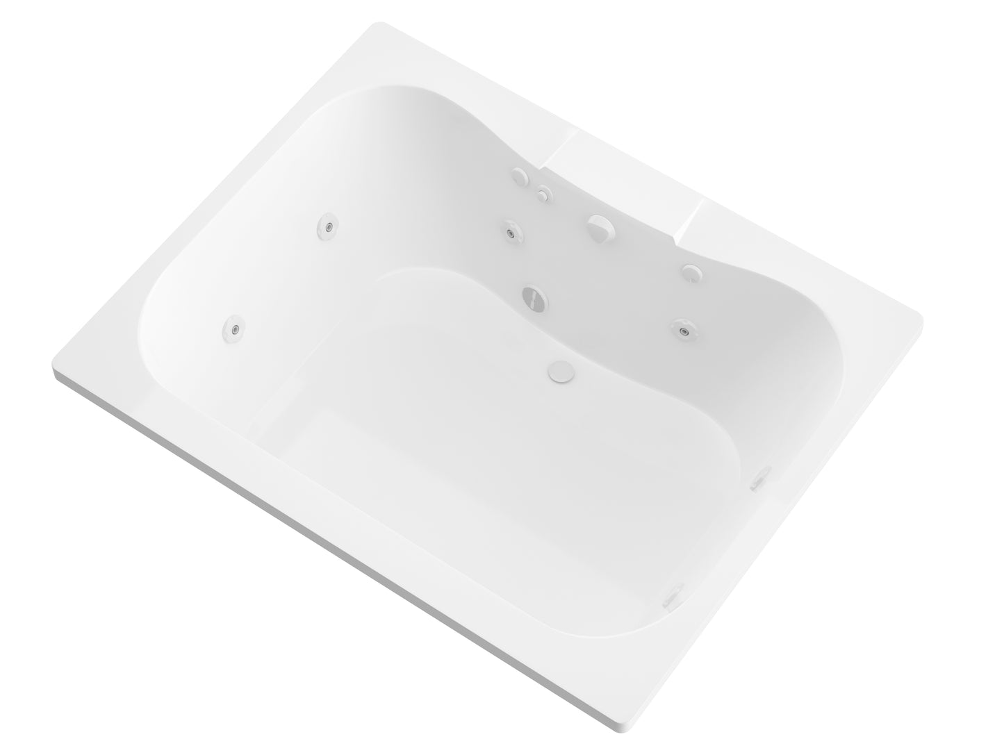 Atlantis Whirlpools Neptune 40 x 60 Rectangular Whirlpool Jetted Bathtub