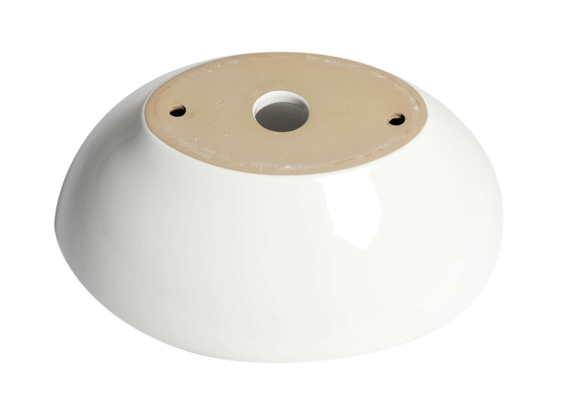 ALFI brand ABC913 White 16" Egg Shape Above Mount Ceramic Sink