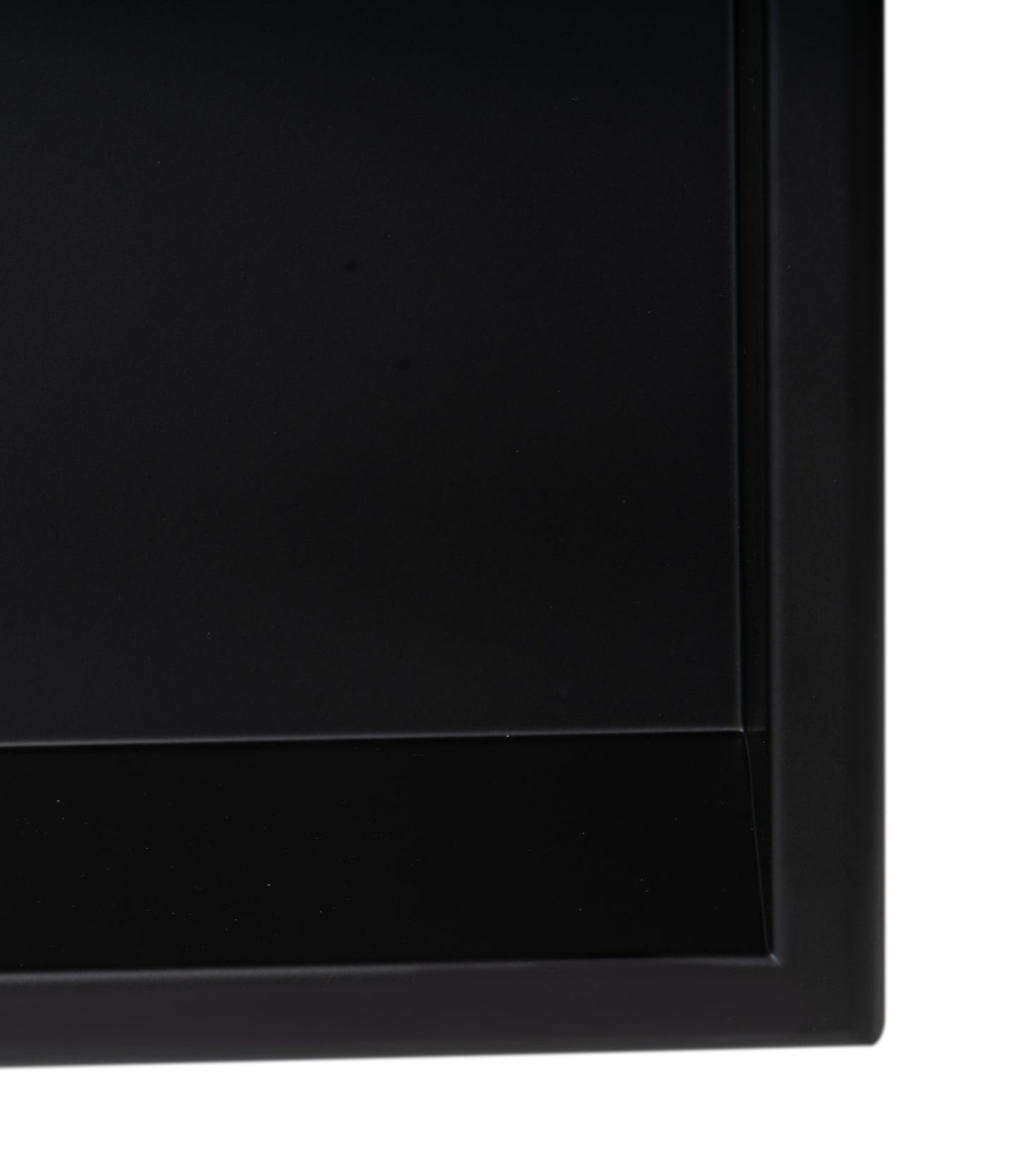 ALFI brand ABNC2412-BLA 24 x 12 Black Matte Stainless Steel Horizontal Single Shelf Bath Shower Niche