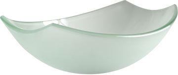 Magician Series Deco-Glass Vessel Sink in Lustrous Frosted