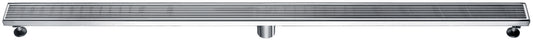 ALFI brand ABLD59D 59" Stainless Steel Linear Shower Drain with Groove Lines