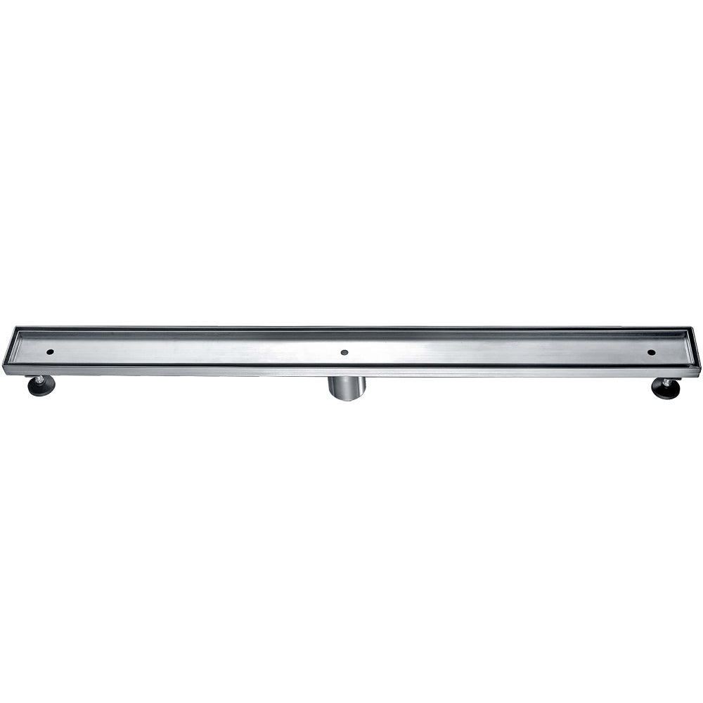 ALFI brand ABLD36A 36" Modern Stainless Steel Linear Shower Drain  w/o Cover