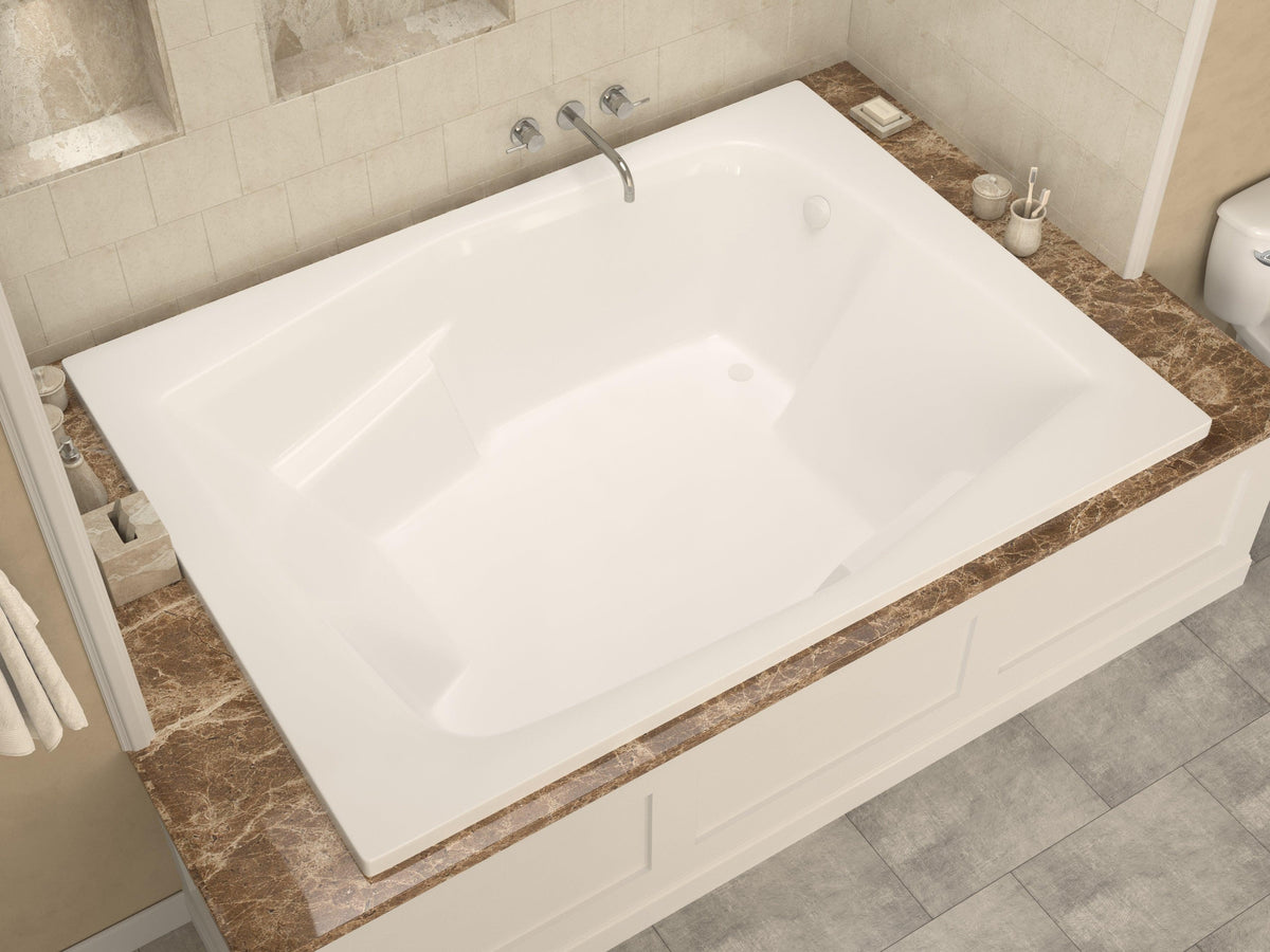 Atlantis Whirlpools Caresse 54 x 72 Rectangular Soaking Bathtub 5472CS