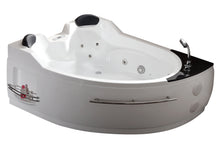 Load image into Gallery viewer, EAGO AM113ETL-R 5.5 ft Left Drain Corner Acrylic White Whirlpool Bathtub for Two