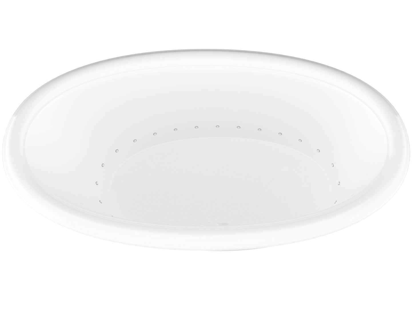 Atlantis Whirlpools Petite 44 x 78 Oval Air Jetted Bathtub