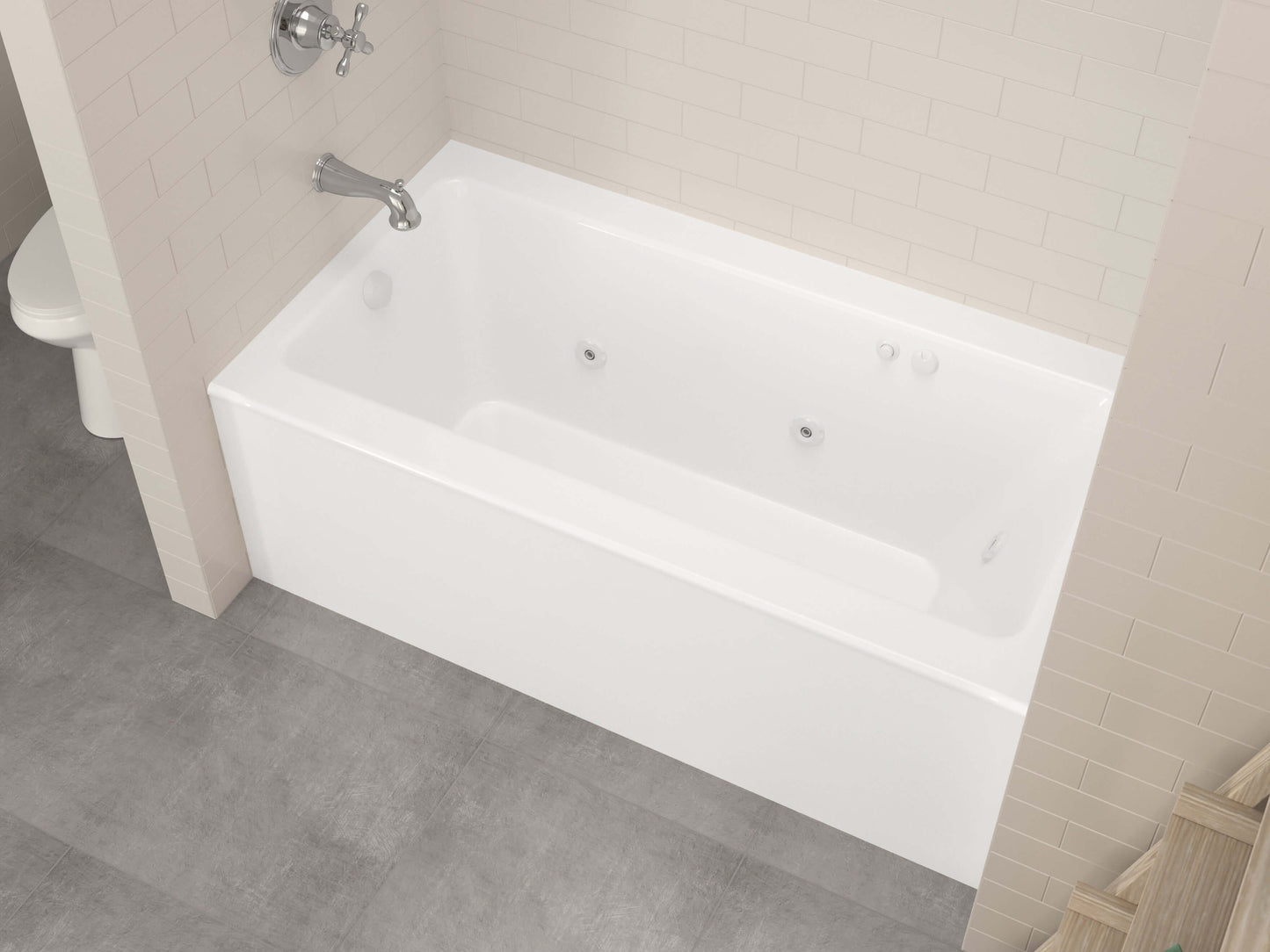 Atlantis Whirlpools Soho 30 x 60 Front Skirted Whirlpool Tub