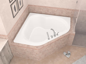 Atlantis Whirlpools Cascade 60 x 60 Corner Soaking Bathtub 6060CS