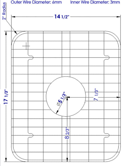 ALFI brand GR538 Solid Stainless Steel Kitchen Sink Grid