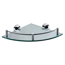 Load image into Gallery viewer, ALFI brand AB9546 Polished Chrome Corner Mounted Glass Shower Shelf Bathroom Accessory