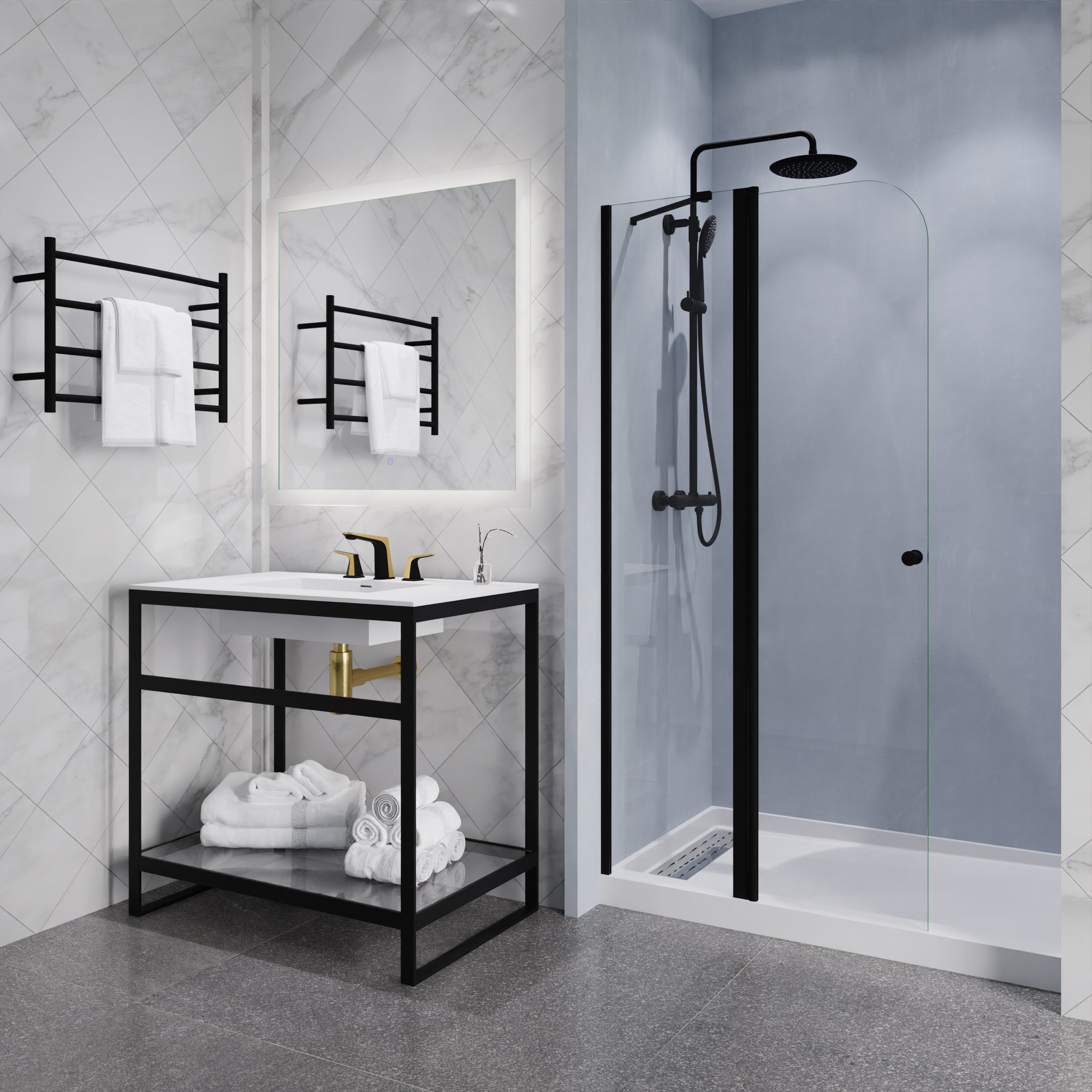 ANZZI 2-Handle 3-Hole 8 in. Widespread Bathroom Faucet With Pop-up Drain