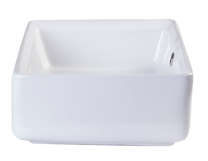 EAGO BA131  20" Rectangular Ceramic Above Mount Basin Vessel Sink