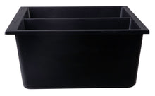 Load image into Gallery viewer, ALFI brand AB3420UM-BLA Black 34&quot; Undermount Double Bowl Granite Composite Kitchen Sink