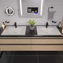 Load image into Gallery viewer, ALFI brand ABC803 White 25&quot; Rectangular Drop In Ceramic Sink with Faucet Hole